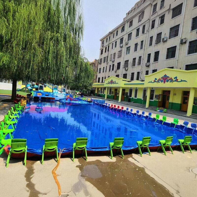 幼儿园加厚防水布防滑活动水上乐园户外游泳池雨布篷布玩水水池布
