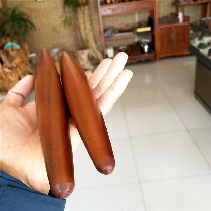 两头尖枣木擀面杖老料鱼肚实木擀面棍红心枣木滚轴小号饺子皮包邮