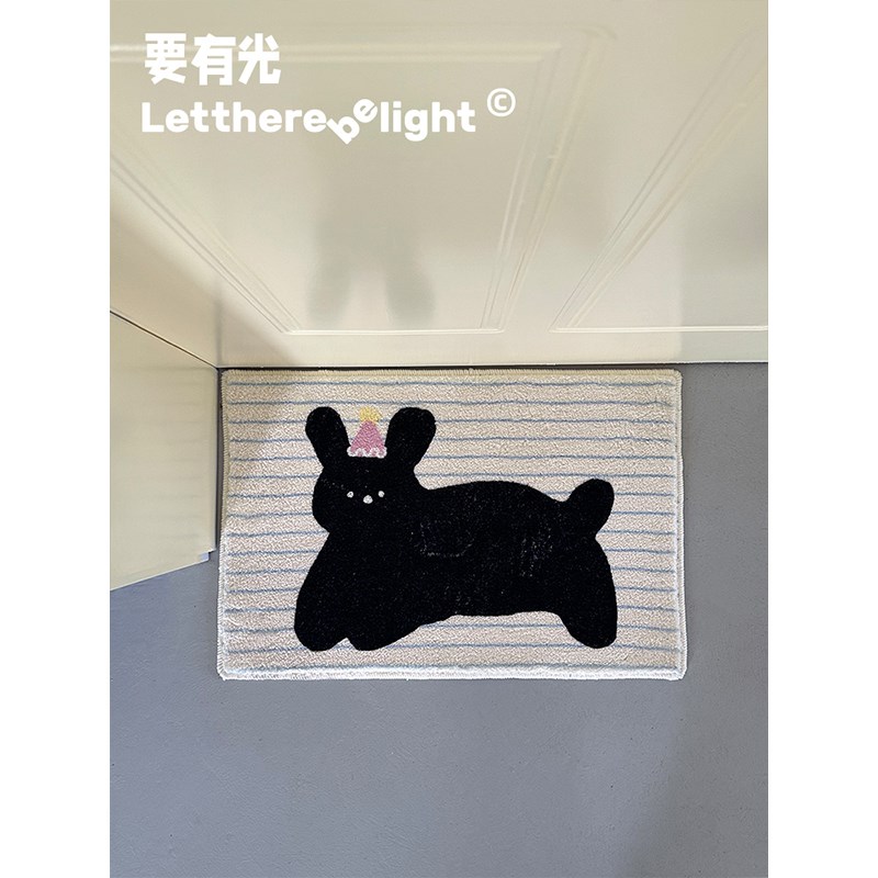 可爱ins风小猫小狗卧室地毯床边毯飘窗垫脚垫懒人沙发地垫宠物垫