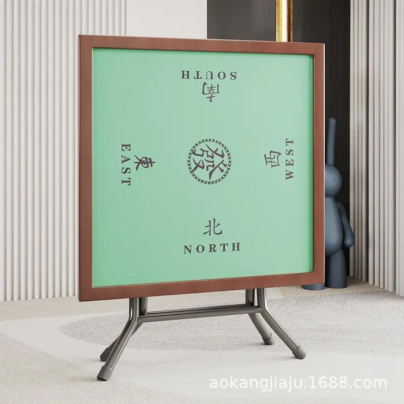 麻将桌家用折叠棋牌桌手搓简易打牌台手动方桌小型麻将牌桌套装