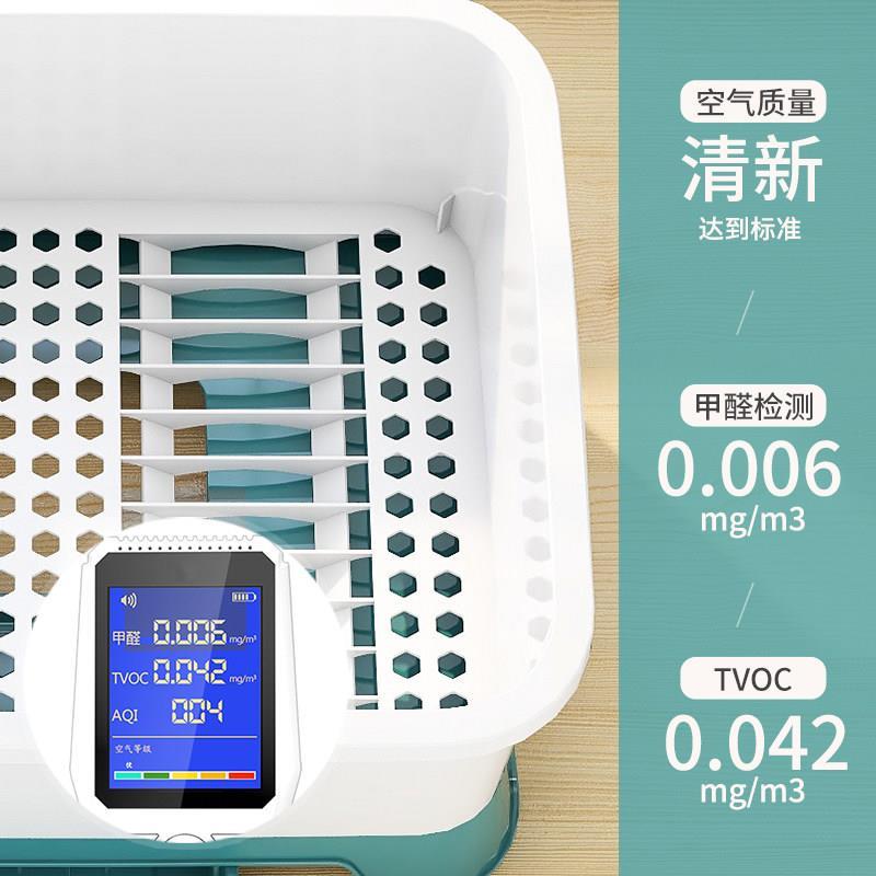 厨房多功能置物架厨房沥水碗盘柜带盖子餐具放碗碟置物架家用台面