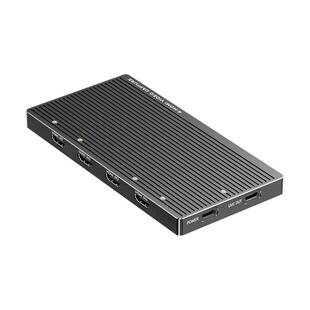 奥顿雷电4路4K60采集卡4路HDMI超高清视频输入环出UVC接电脑导播