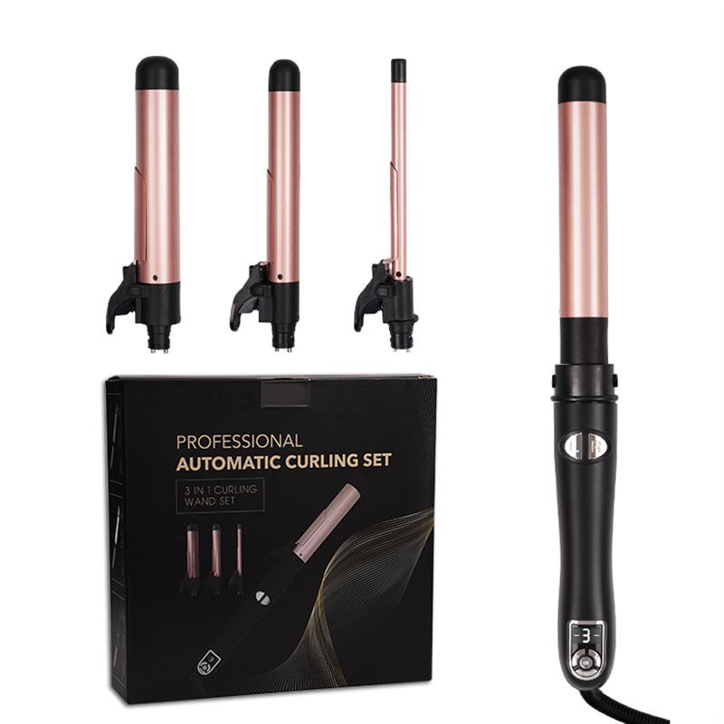 三合一自动卷发棒持久定型不伤发10mm22mm30mm换头卷发棒