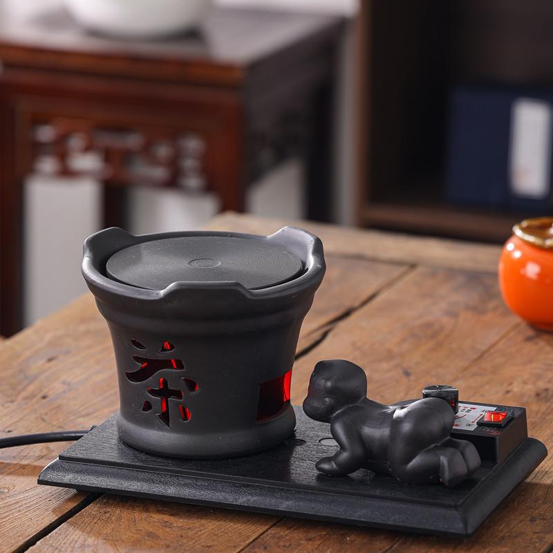 复古陶瓷电热茶炉适用茶室功夫茶具调温玻璃煮茶器