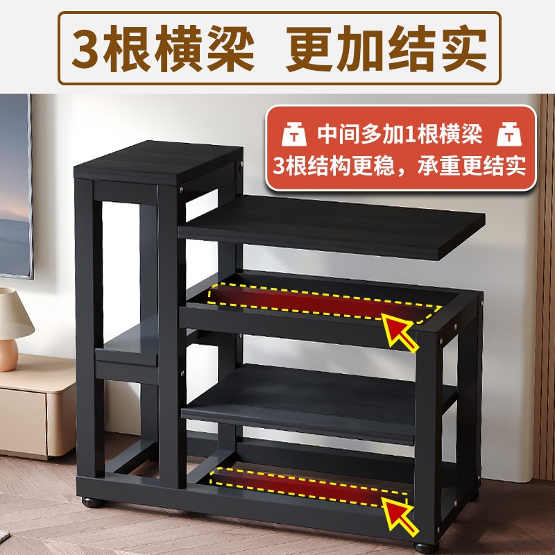 超强承重鱼缸架底柜双层多层龟缸架子桌子底座金属钢架客厅置物架