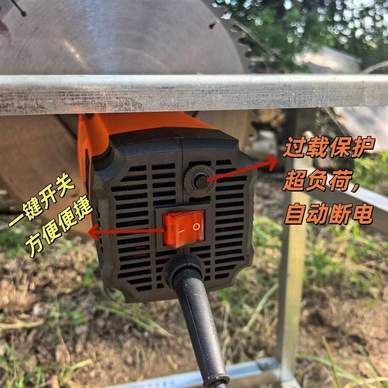 家用小型电动台锯锯柴木头圆盘锯木工专用锯木板切割机劈柴圆盘锯