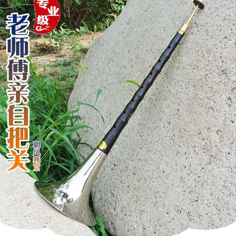 唢呐 乐器民间大唢呐黑檀乌木唢呐柏木唢呐大F调燕京直销唢呐哨片