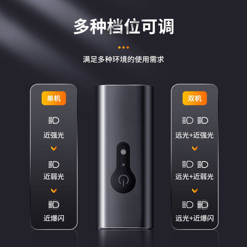 自行车夜骑前灯可充电防水强光手电筒聚焦远近光灯登山车骑行装备