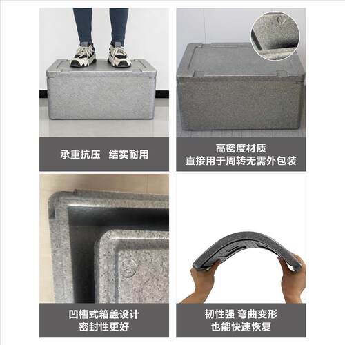 食品专用保温箱商用摆摊冷藏箱出摊专用epp高密度保温箱45L泡沫箱