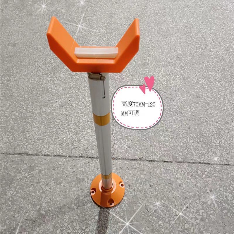 停车场道闸升降支撑杆铝合金伸缩托架小区直杆落地缓冲固定支撑架