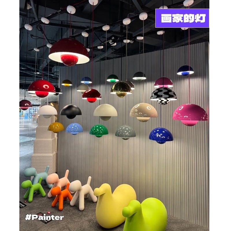 【限时特价】丹麦vp10花苞吊灯餐厅vp1奶油风中古卧室床头灯具