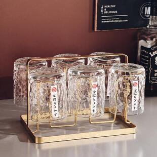 高档 家用水晶玻璃威士忌杯酒杯高级感轻奢啤酒杯子调酒洋酒杯套装