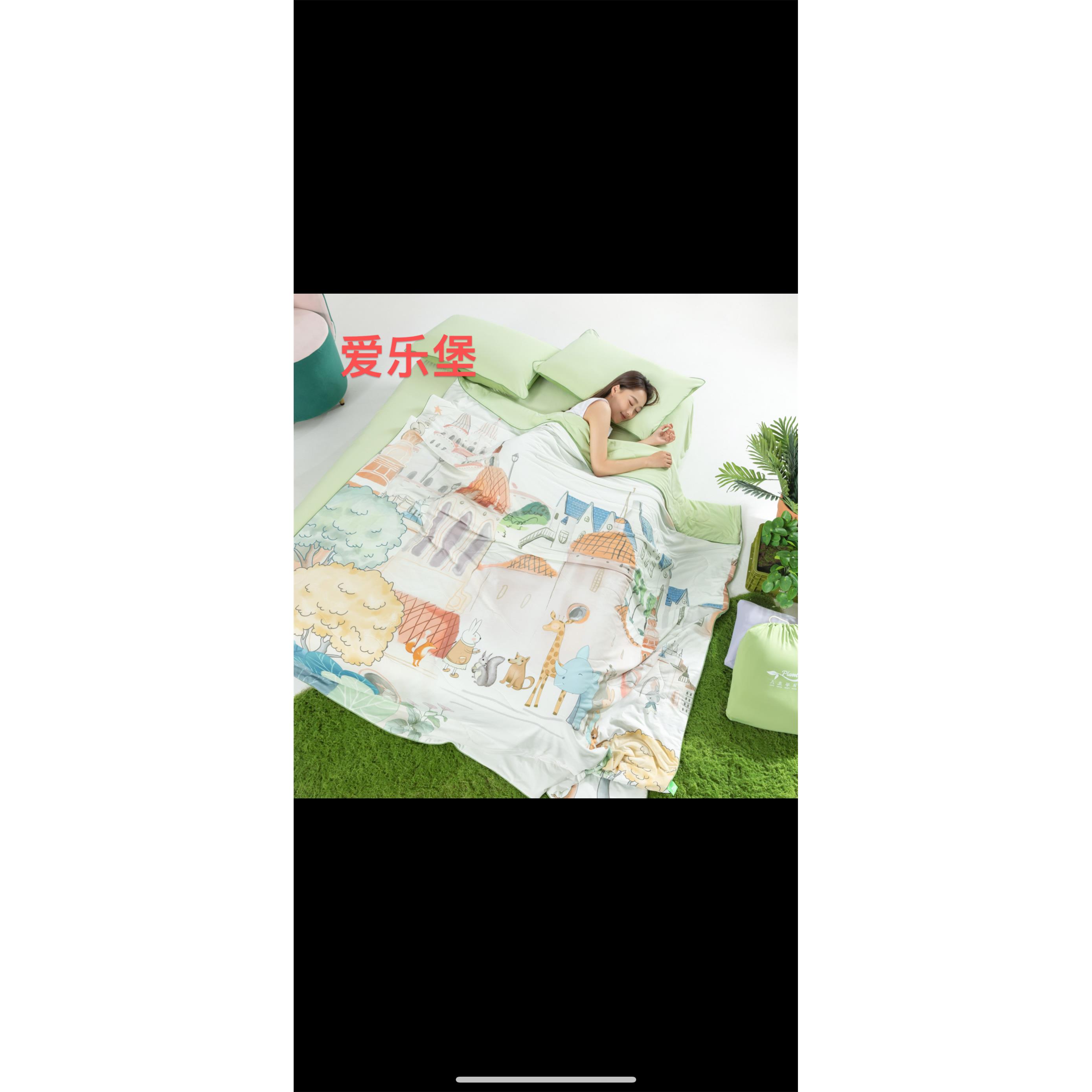 实体同步，2025夏季新款数码印花凉感锦氨凉感被空调被A类冰皮被