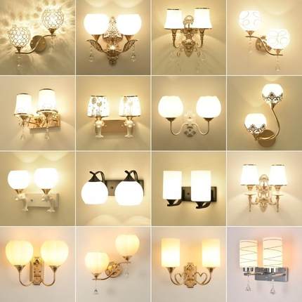 壁灯LED背景墙壁灯楼梯过道客厅床头壁灯酒店现代卧室简约床头灯