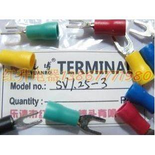 【厂家直销】SV1.25-3叉形预绝缘端子/冷压接线端子/1000只/包