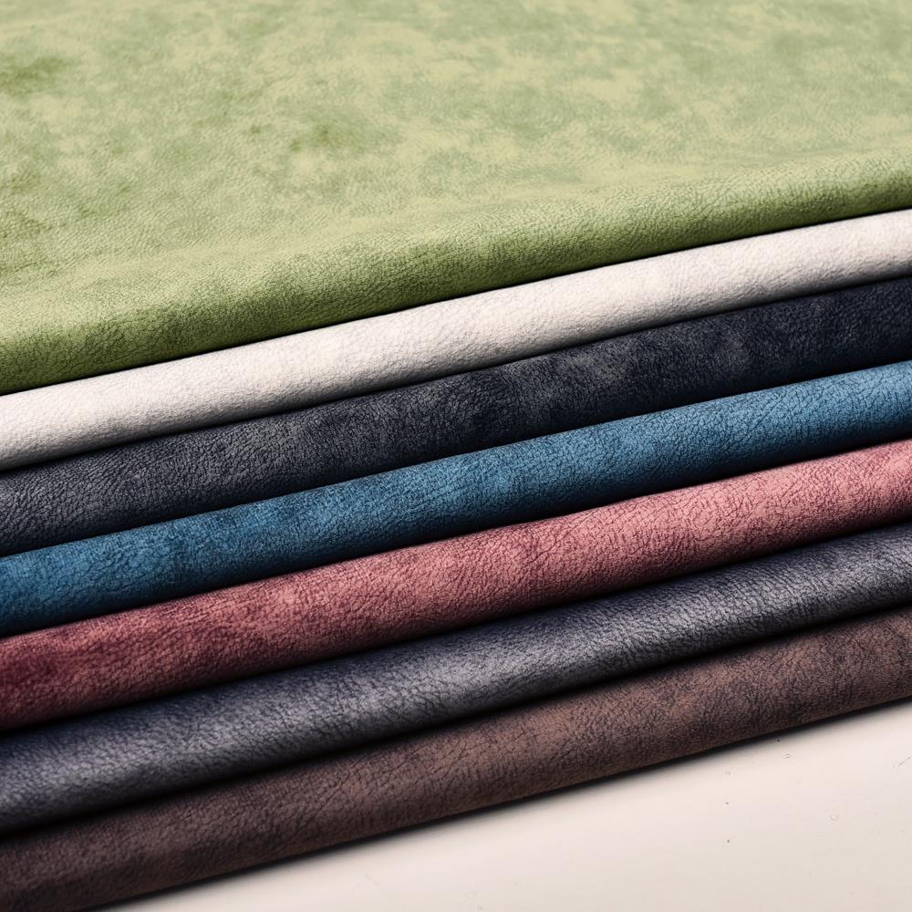 加厚科技绒布暗纹天鹅绒荔枝纹皮印花绒面沙发椅套抱枕套软包面料