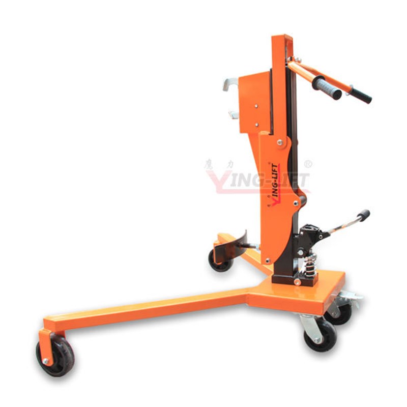 脚踏油桶搬运车 DT350脚踏式手动液压抱桶夹鹰嘴夹桶器圆桶装卸车