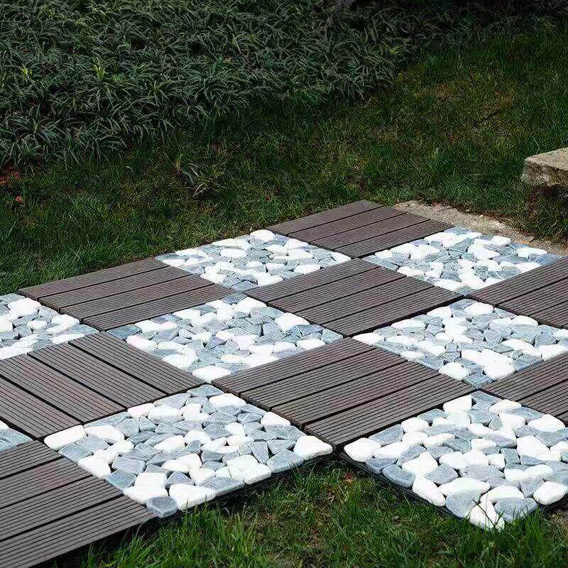 塑料木地板大理石地板DIY石材拼接地板户外地板防腐木实木地板