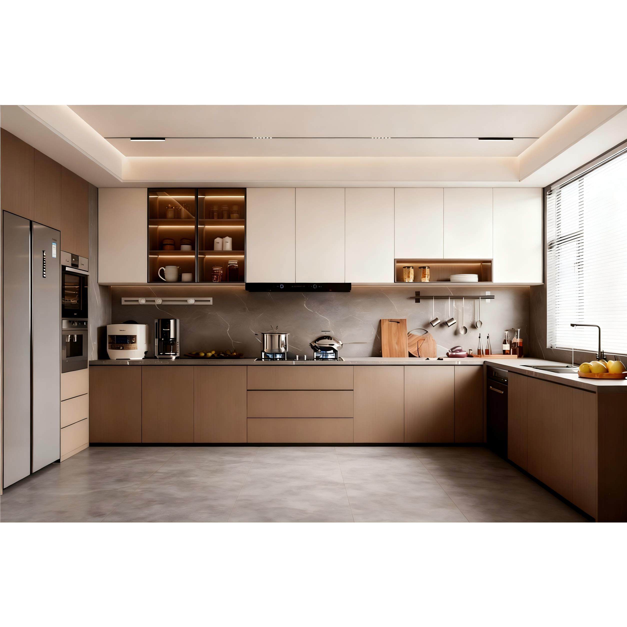 全不锈钢整体橱柜简约现代家用拉篮304台面防刮花主柜一体定制,全屋定制,整体厨柜,淘宝优惠券,粉丝福利购,淘宝优惠卷