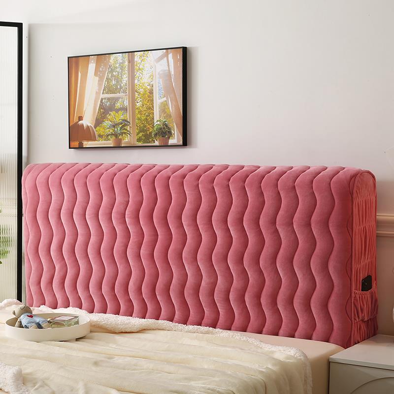 加厚夹棉弹力全包床头罩床头套床头软包靠背套皮床防尘保护套