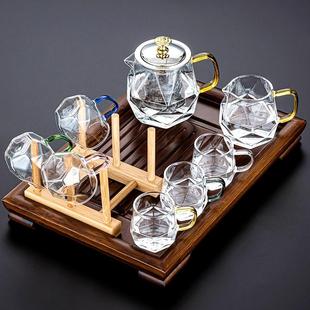 2024新款 玻璃茶具套装 功夫茶壶茶杯家用泡茶器办公室会客用品大全