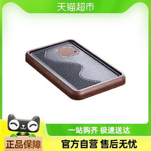 仿乌金石小型茶台功夫茶具沥水干泡台茶托盘 唐丰茶盘家用2025新款