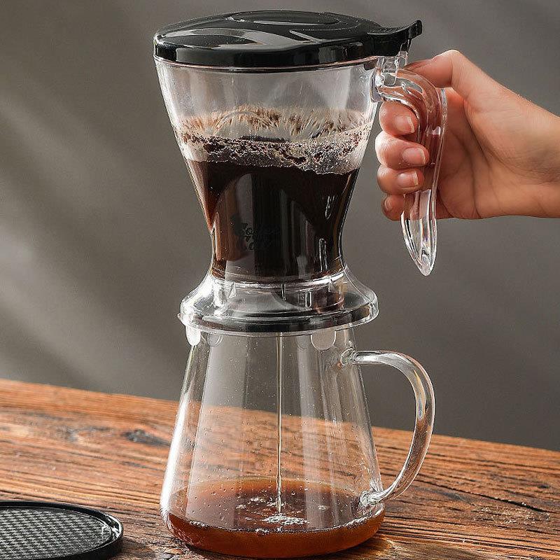 聪明杯泡茶茶水过滤器免滤纸手冲咖啡滤杯日式过滤网带开关茶具