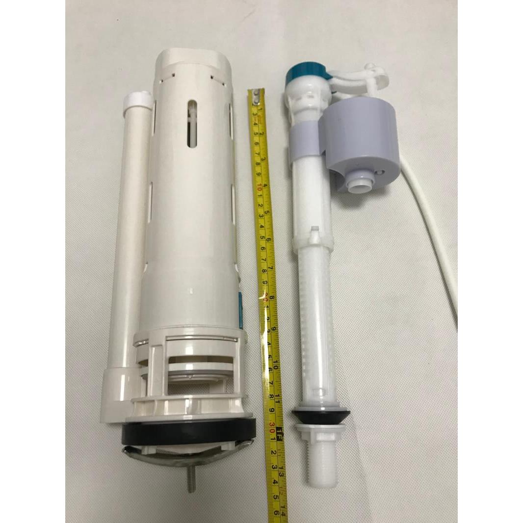 abl连体蓝白色坐便器马桶水箱配件 21 26 30高款进水阀排水阀套装