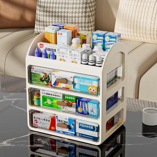 药箱家庭装抽屉式多层药品常用药收纳箱便携式分类家用医护药箱子