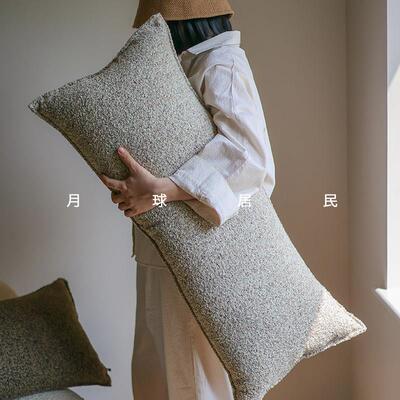 【月球居民】悠长假期 侘寂风加长腰枕搂靠枕头睡觉夹腿沙发床头