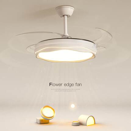 隐形风扇吊灯led吸顶灯2024新款主卧灯客厅餐厅房间卧室书房灯具