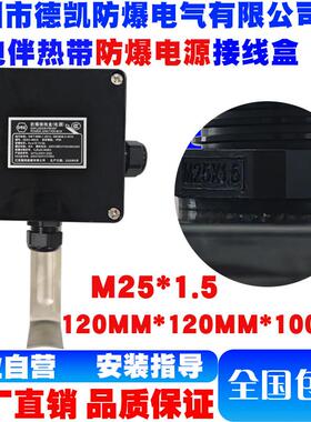 电伴热带电源接线盒G3/4 DN20/M25*1.5 尺寸120*120*100