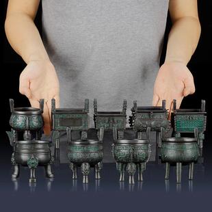 铜艺铺小号纯铜鼎风水摆饰家居装饰一言九鼎工艺礼品摆饰青铜鼎开