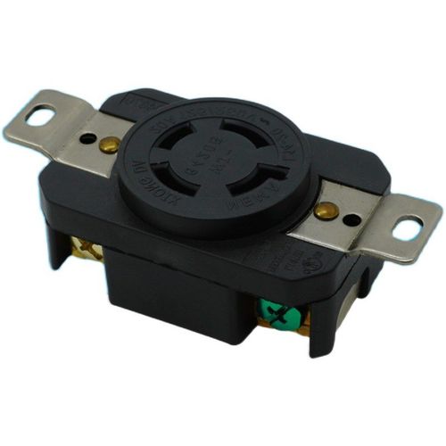 认证美式四孔防脱落插座20A125-250V工业插头插座 NEMA L14-20R