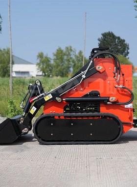 履带滑移装载机室内装修破碎迷你小铲车原地转向前卸式滑移装载车