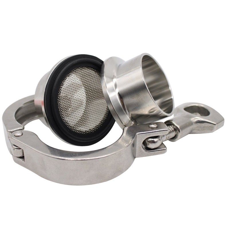 定 做卫生级卡箍卡盘接头滤网快装垫片密封圈不锈钢网夹层垫圈