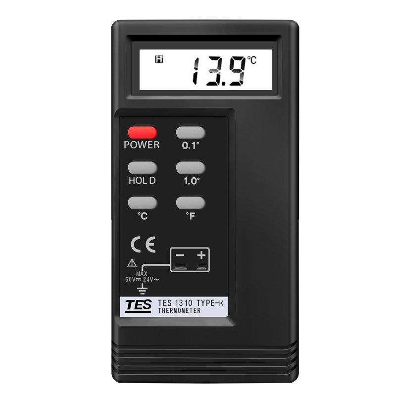 原装台湾泰仕TES1310数字温度计K型热电偶测温仪测液体模具温度表