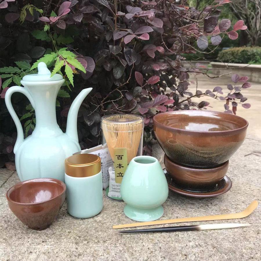 仿宋点茶器具套装 建盏兔毫茶筅茶粉茶百戏全套抹茶工具茶具茶艺