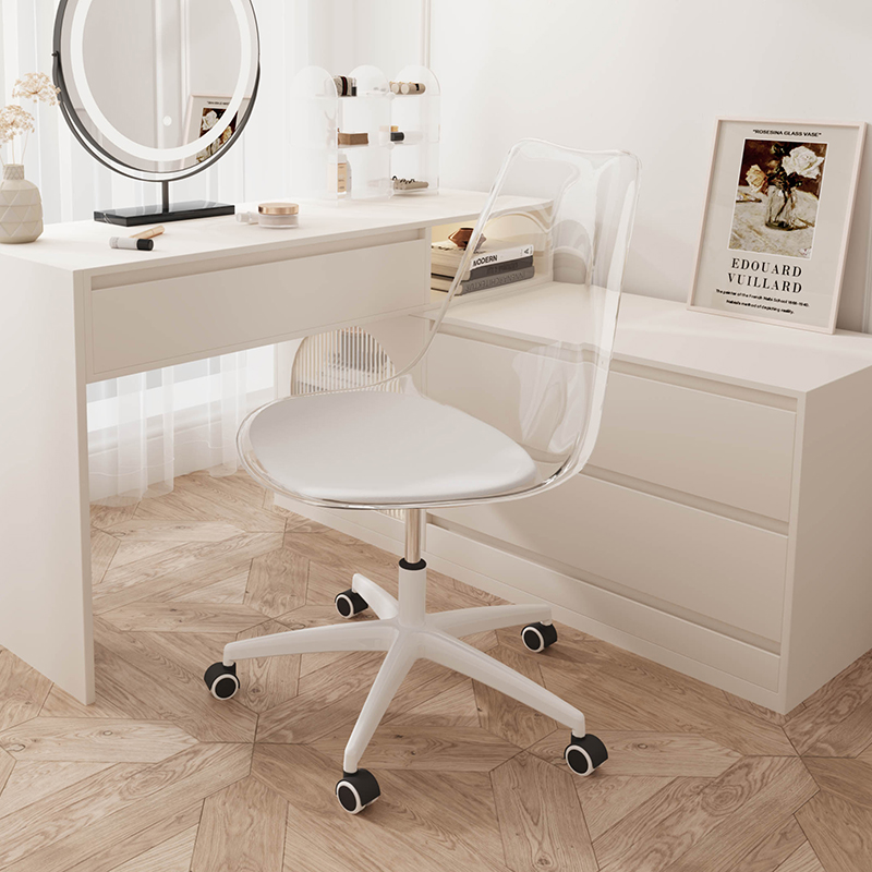 压克力升降椅子久坐舒服电脑椅学习书桌椅家用转椅靠背椅办公座椅