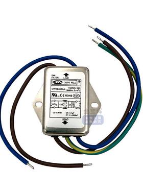CW1B 3 6 10A带线CANNYWELL电源滤波器EMI单相EMI交流220V抗干扰L
