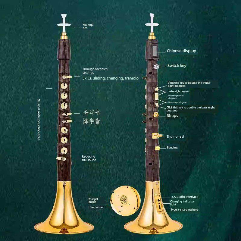2025新华夏节奏电唢呐儿童老年初学者专业演奏家管乐器,乐器/吉他/钢琴/配件,电子吹管,淘宝优惠券,粉丝福利购,淘宝优惠卷