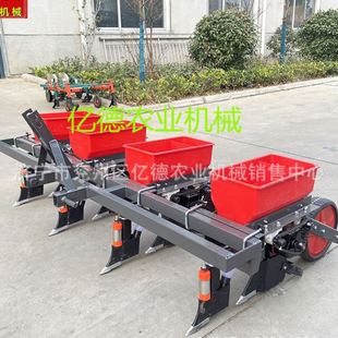 四輪車配套使用粒播種機麥茬地免耕玉米大豆施精播機 四行新款