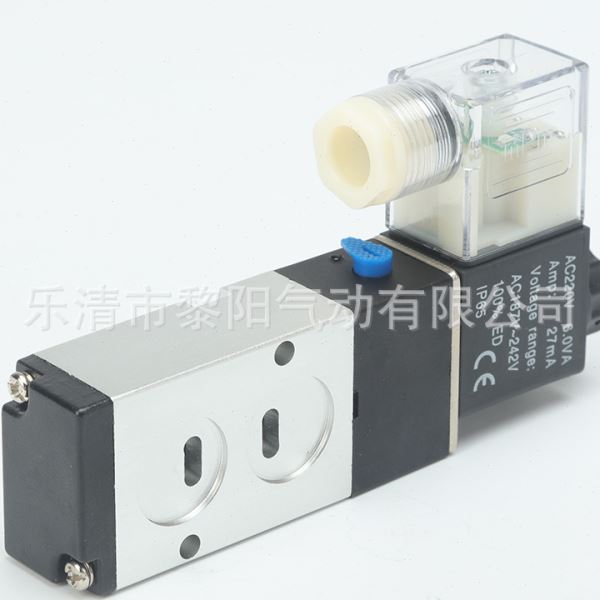 亚德客板式电磁阀4M210-08 4M310-10 410-15二位五通气阀220V 24V