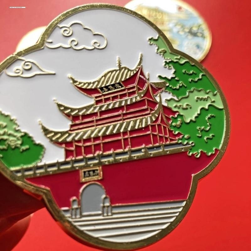 新款中国风湖南岳阳楼锌合金烤漆