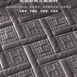 通用风2023防滑 罩美式 冬季 真皮沙发垫轻奢新款 毛绒坐垫套子巾四季