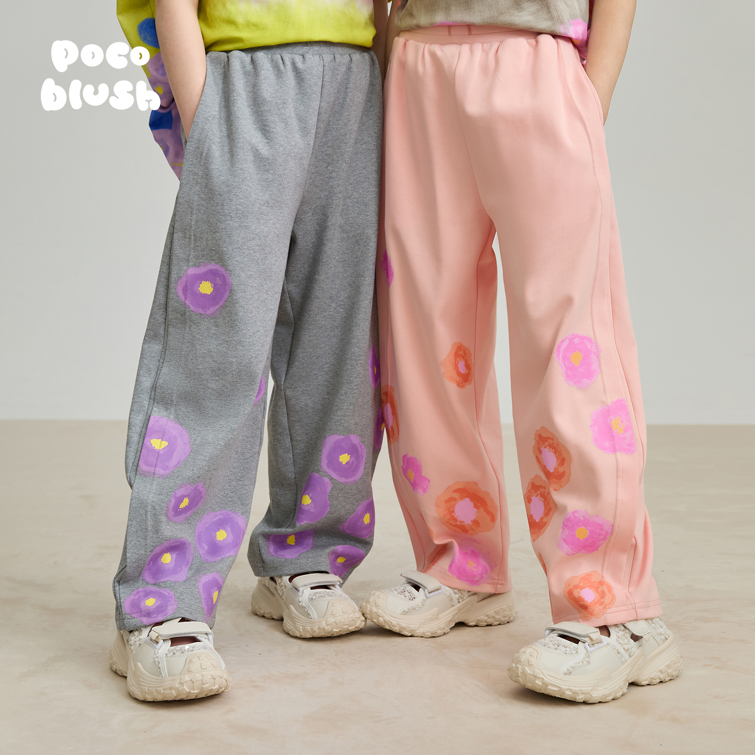 梦想运动会花朵香蕉运动裤子女童