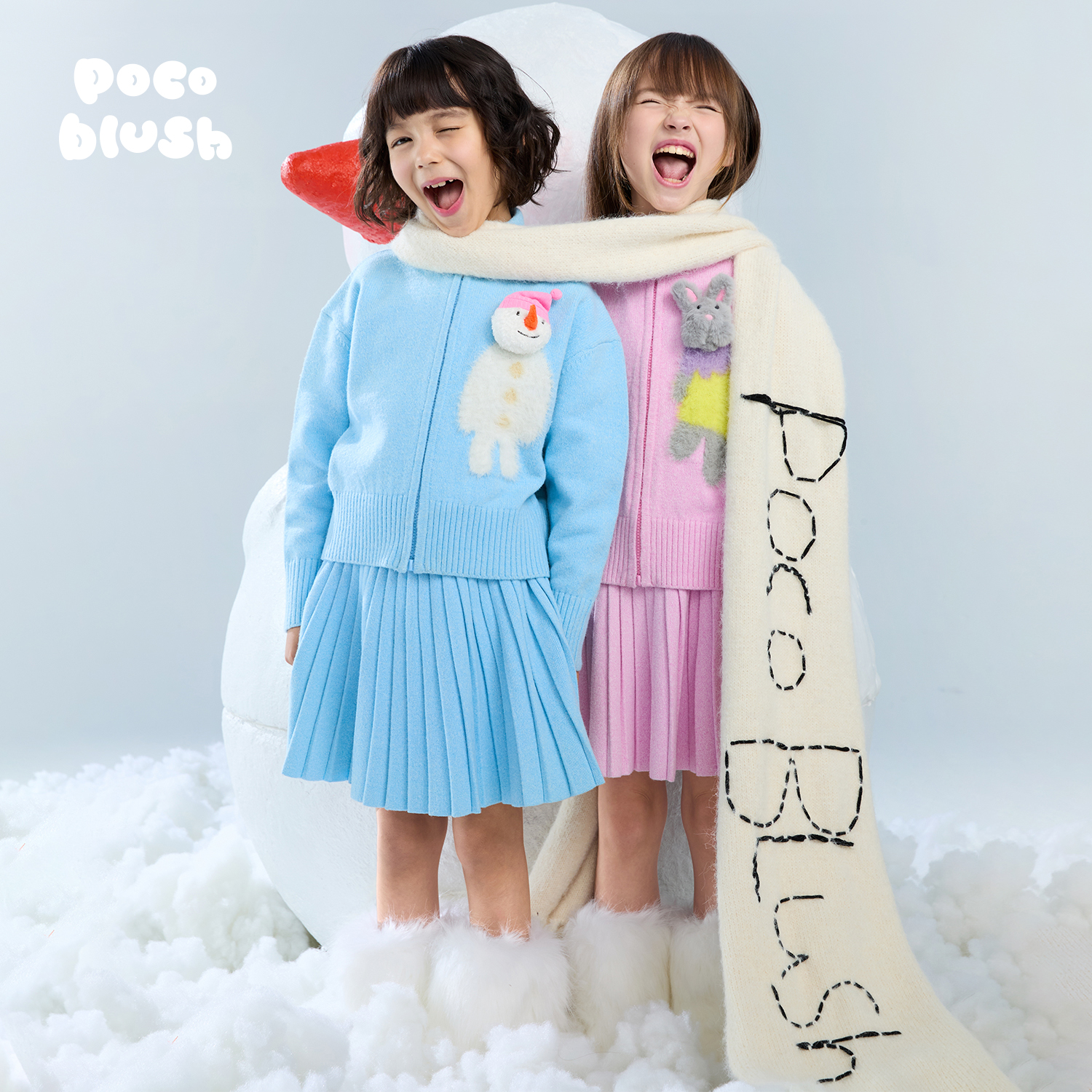 【不化的雪人】毛衣外套针织套装
