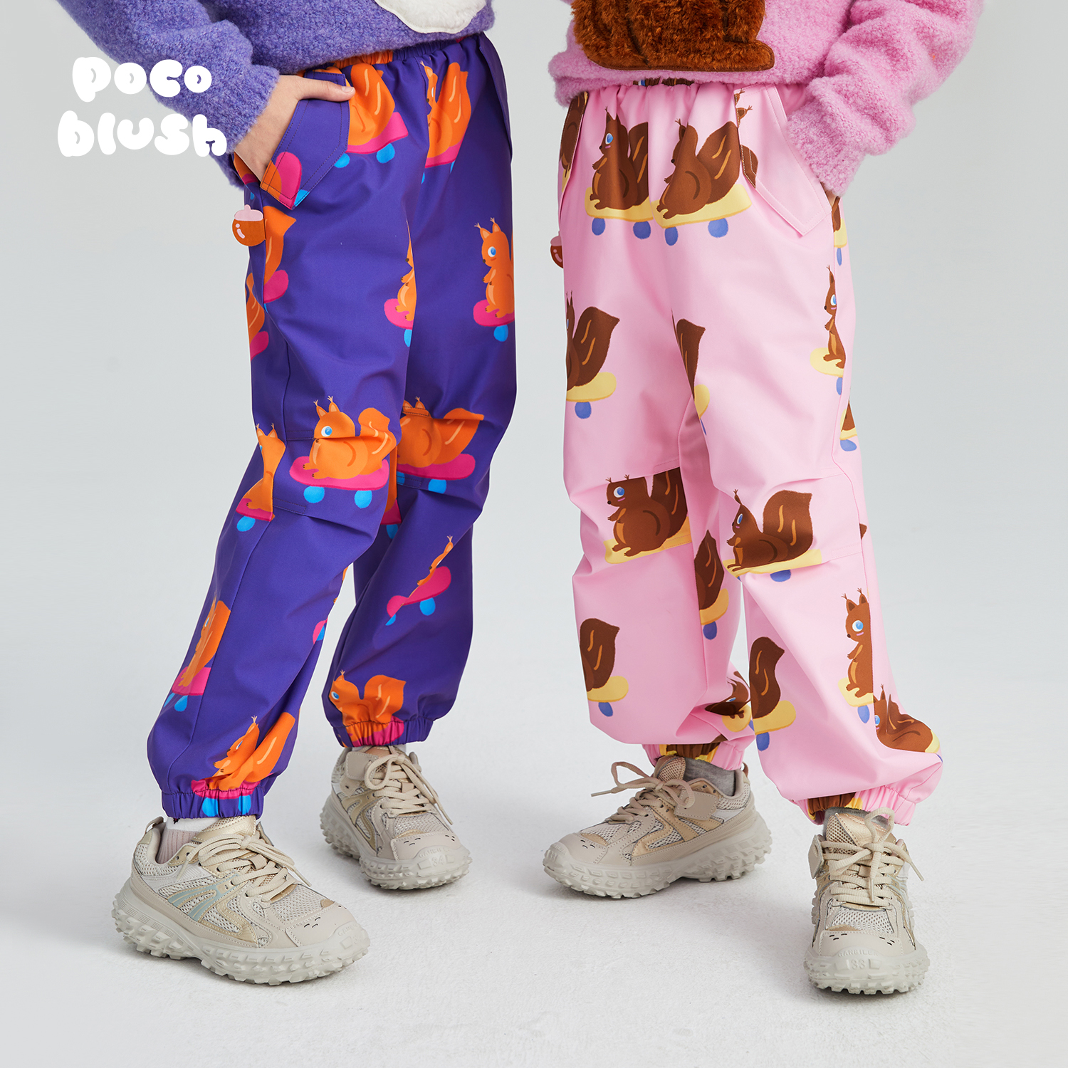 pocoblush松鼠勇士冲锋休闲裤