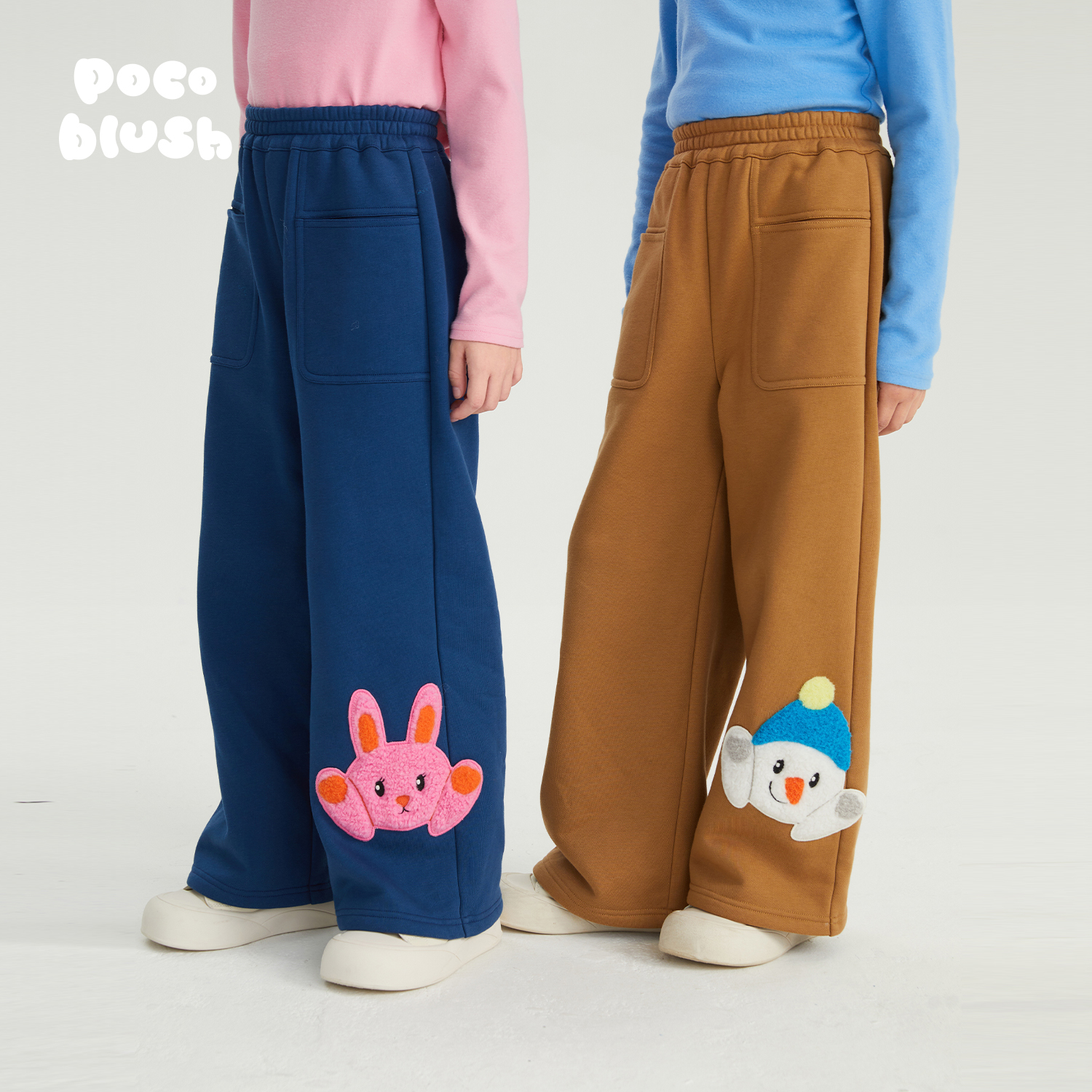 【哈喽雪人】加绒长裤女童秋冬