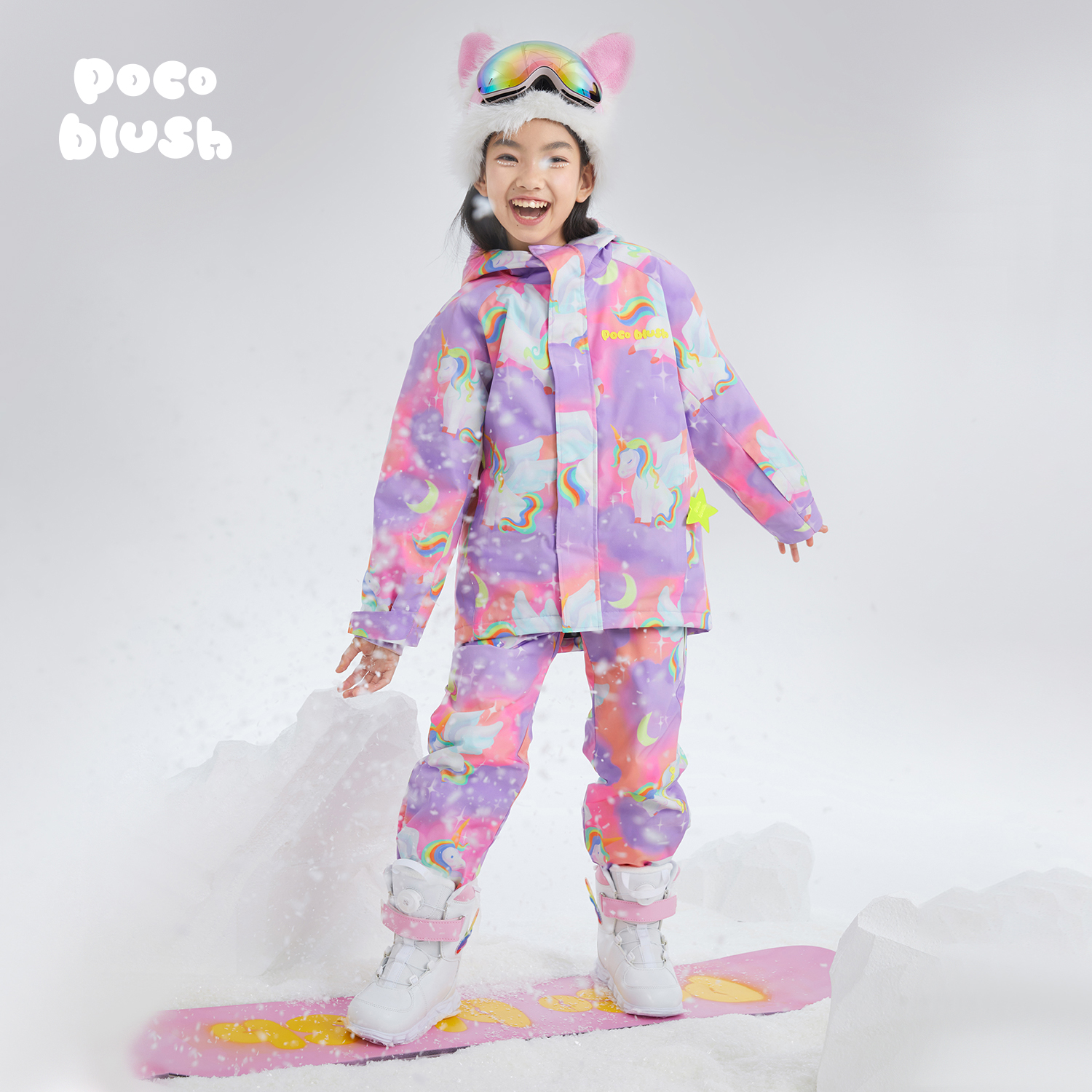 pocoblush梦幻飞马加厚滑雪服